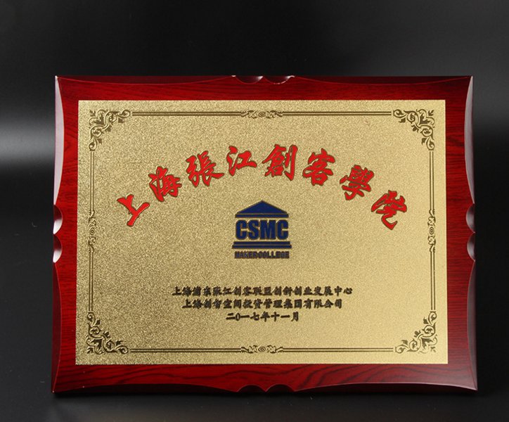 廣東木質(zhì)紀(jì)念獎牌，保險公司員工獎品，金銀箔紀(jì)念獎品